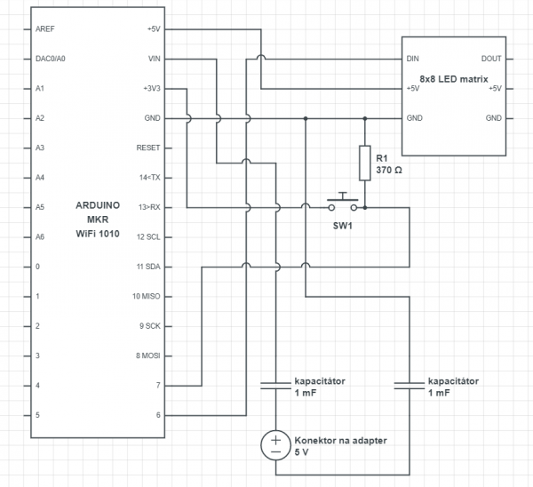 diagram elektrického obvodu